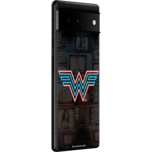 Wonder Woman 1984 (2020) Neon Logo Google Pixel 6 Pro Skin
